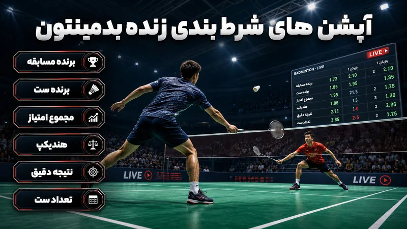 آپشن‌ های شرط بندی زنده بدمینتون