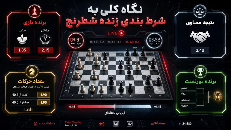 نگاه کلی به شرط بندی زنده شطرنج