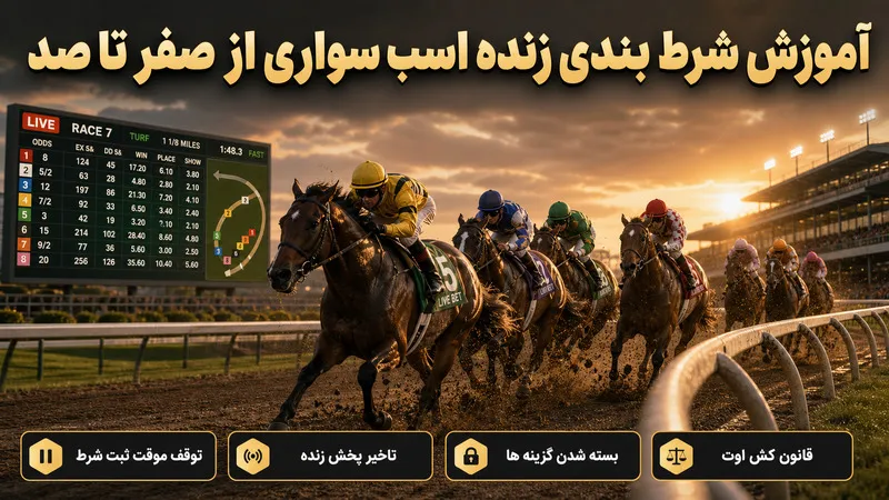 آموزش شرط بندی زنده اسب سواری از صفر تا صد