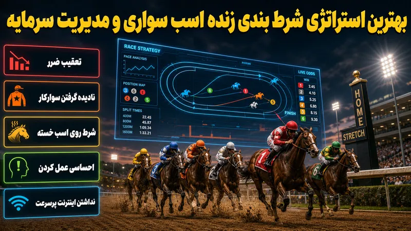 بهترین استراتژی شرط بندی زنده اسب سواری و مدیریت سرمایه